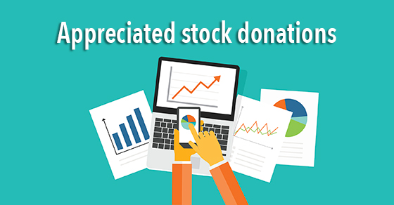Appreciated stock donations